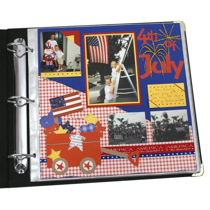 C-Line Memory Book 12 x 12 Inch Scrapbook Page Protectors, Clear Poly, Top Load, 50 Pages per Box (62227) - Image 2